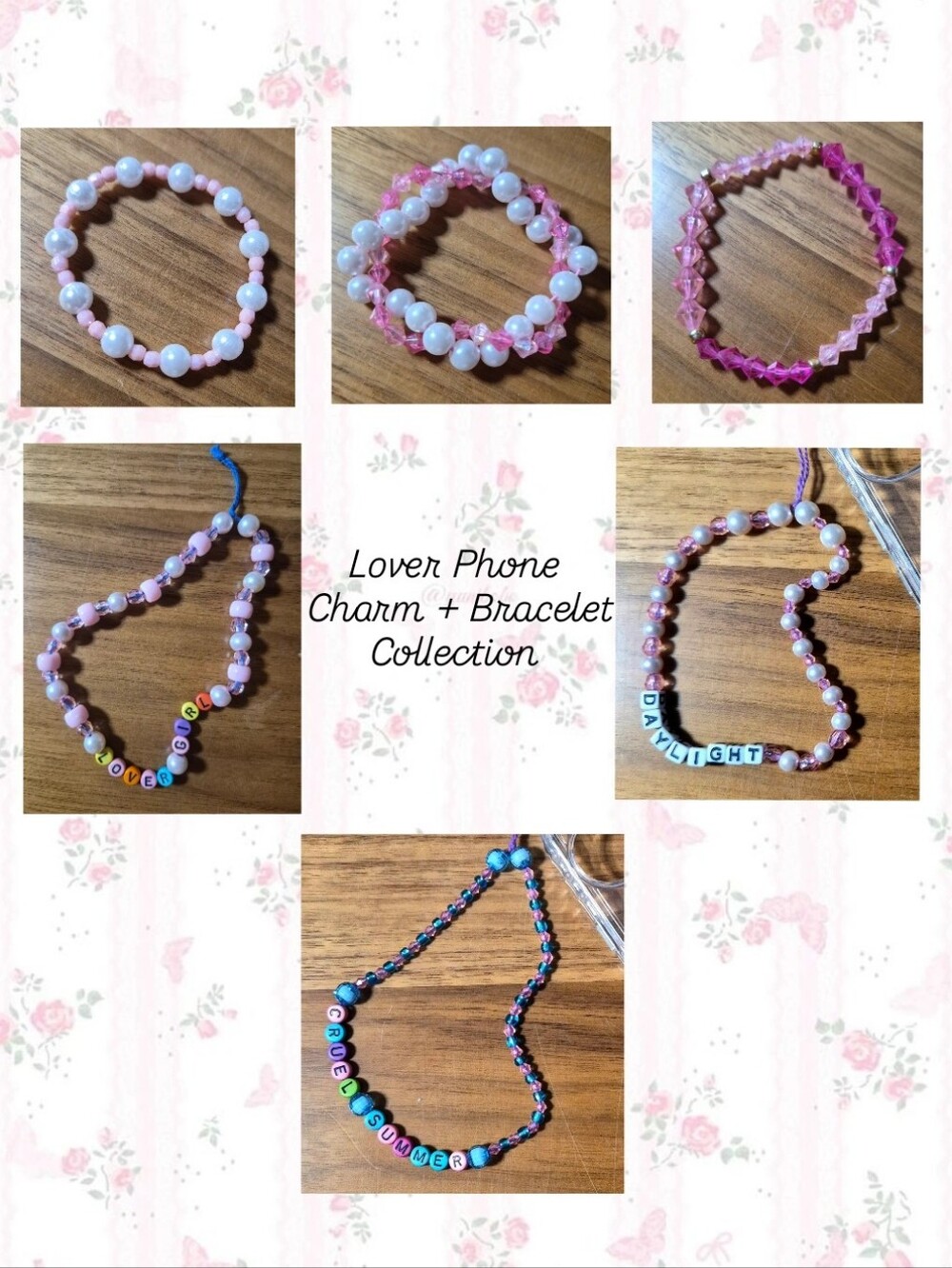 Lover Phone Charm & Bracelet Set - Beaded Phone Straps and Bracelets